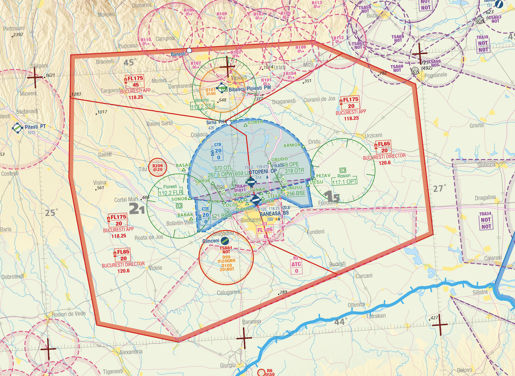 Eastern Europe Air Million Vfr Digital Map Airmate Shop