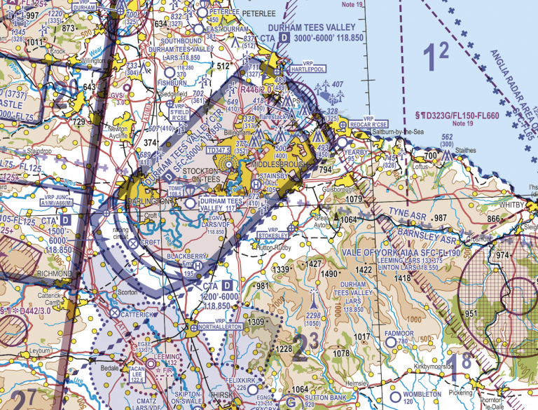 United Kingdom North NATS VFR ICAO Map 2022 Airmate shop